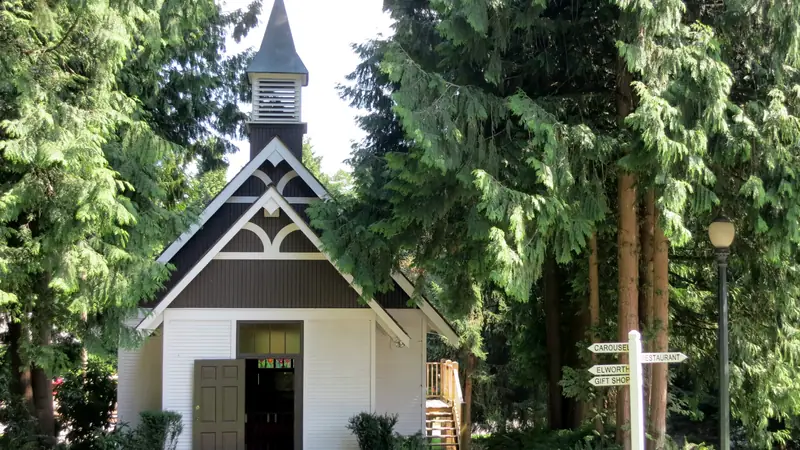 Burnaby Village Museum heritage building at Deer Lake